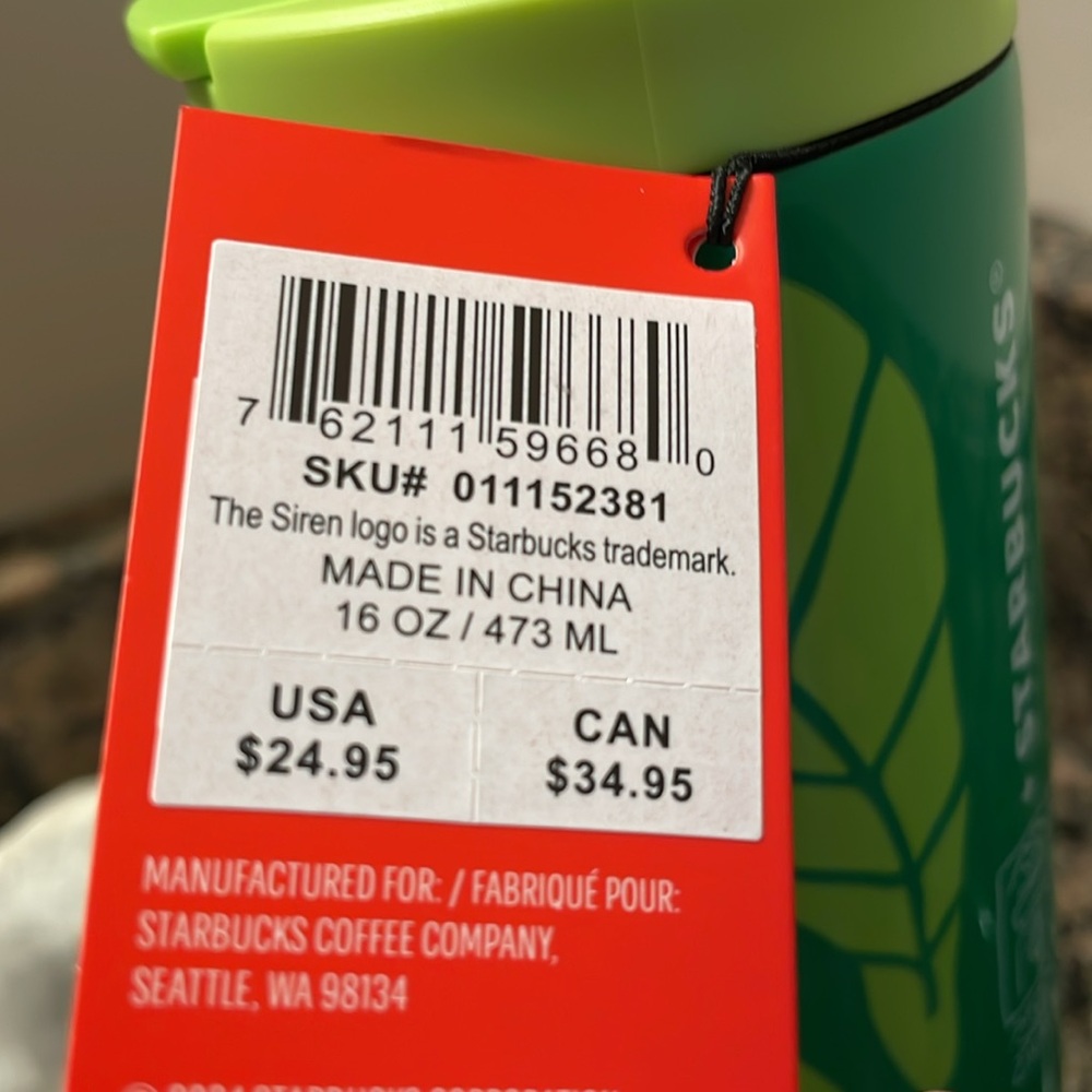 Starbucks Limited Edition Monyee Chau Artist 16oz Stainless Hot/Cold Tumbler NWT - Picture 5 of 11